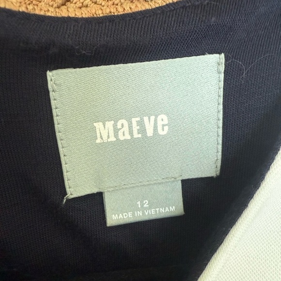 Anthropologie Maeve Colorblock Cable Knit Sweater Dress Womens 12 - Picture 5 of 6